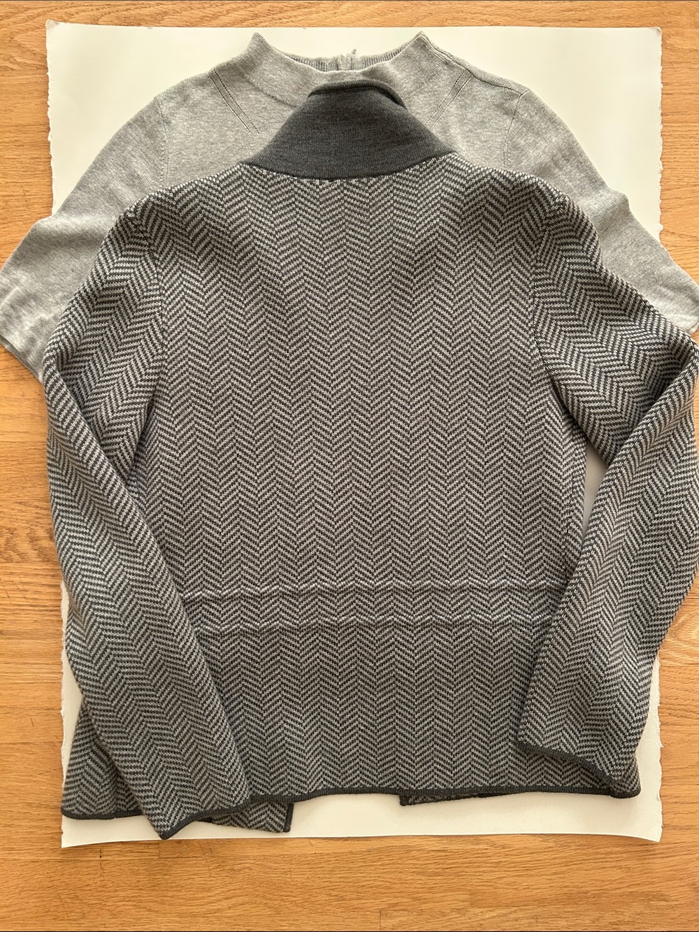 Talbots Gray Herringbone Set - Picture 5 of 9